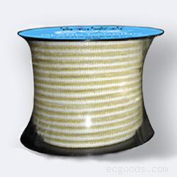 芳纶包角白四氟盘根