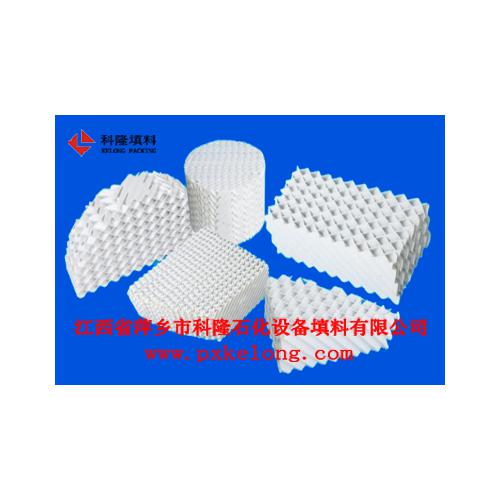 塔内件陶瓷瓷质波纹填料