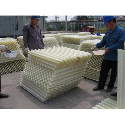 枣庄交错冷却塔填料  透明冷却塔填料  PP高温冷却塔填料