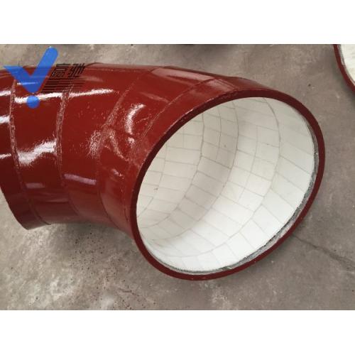 黏贴耐磨陶瓷管道耐磨陶瓷弯头耐磨陶瓷片镶嵌管道